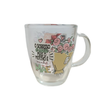 Caneca De Vidro Personaliza Mãe Café Cappuccino Chá Leite Chocolate Quente 380ml
