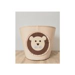 Cesto Organizador Infantil Dobrável Feltro Bichinhos 35x35cm
