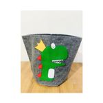 Cesto Organizador Infantil Dobrável Feltro Bichinhos 35x35cm