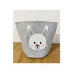 Cesto Organizador Infantil Dobrável Feltro Bichinhos 35x35cm