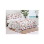 Colcha Casal Evolution Floral Dupla Face Microfibra 3 Peças