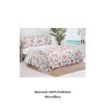 Colcha Casal Evolution Floral Dupla Face Microfibra 3 Peças