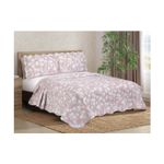 Colcha Casal Evolution Floral Dupla Face Microfibra 3 Peças