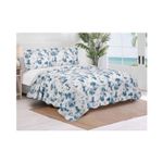 Colcha Casal Evolution Floral Dupla Face Microfibra 3 Peças