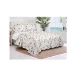 Colcha Casal Evolution Floral Dupla Face Microfibra 3 Peças