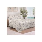 Colcha Casal Evolution Floral Dupla Face Microfibra 3 Peças