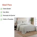 Kit Colcha Queen Geométrica Com 2 Porta Travesseiros
