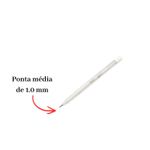 Kit 3 Canetas Gel 1.0mm Branca Prata Dourada Lettering