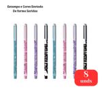 Kit Com 8 Cores Para Escola Escritório Estudo Desenho 0.7mm