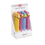 Kit 12 Canetas Gel Apagáveis Donuts 0.7mm Azul Ponta Fina Escolar Escritório Estudos
