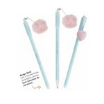 Kit 12 Canetas Gel Apagáveis 0.7mm Azul Ponta Fina Estampas Sortidas Escolar Estudos