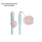 Kit 12 Canetas Gel Apagáveis 0.7mm Azul Ponta Fina Estampas Sortidas Escolar Estudos
