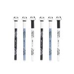 Kit 6 Canetas Gel Apagáveis Azul 0.7mm Escolar Faculdade Sortidas