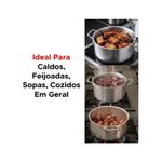Panela Grande Caçarola Hotel Industrial Alumínio Caldos Sopa Feijoada N°26