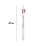 Kit 4 Canetas Gel Apagáveis Gatinho 0.7mm Azul Ponta Fina Estampas Sortidas