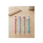 Kit 4 Canetas Gel Apagáveis Gatinho 0.7mm Azul Ponta Fina Estampas Sortidas