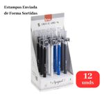 Kit 12 Canetas Gel Apagáveis Gamer 0.7mm Azul Ponta Fina Estampas Sortidas