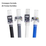 Kit 12 Canetas Gel Apagáveis Gamer 0.7mm Azul Ponta Fina Estampas Sortidas