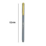 Caneta Slim Detalhes Dourados Com Clip Elegante Para Pendurar