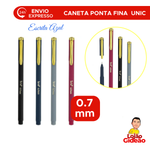 Caneta Slim Detalhes Dourados Com Clip Elegante Para Pendurar