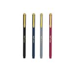 Caneta Slim Detalhes Dourados Com Clip Elegante Para Pendurar
