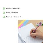Kit 10 Lápis HB Fini com Borracha Estampas Sortidas Escolar
