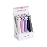 Kit 12 Canetas Gel Apagáveis Panda 0.7mm Azul Ponta Fina Escolar