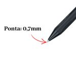 Kit 12 Canetas Gel Apagáveis 0.7mm Azul Retrátil Escolar Sortida