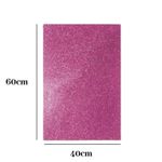 Kit 5 Folhas EVA com Glitter 40x60cm Coloridas Artesanato Escolar Festa