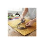 EVA Glitter Dourado 40x48cm Ouro Folha para Artesanato Festas Escola