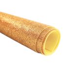 Kit 2 Folhas EVA Glitter Dourado 40x48cm Ouro Artesanato Festas Escola