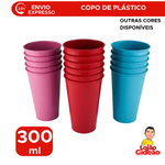 Copo Plástico 300ml Leve para Casa Festas Eventos Bebidas