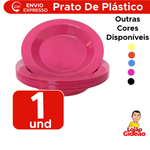 PRATO DE PLASTICO REDONDO FUNDO
