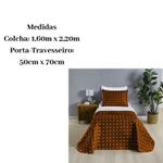 Kit Colcha Solteiro 2 Peças Dupla Face + Porta Travesseiro 100% Poliéster