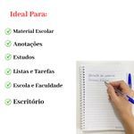 Kit 10 Cadernos Pequenos 1/4 Flexível 96 Folhas Sortidos Escolar