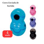 Kit 4 Borrachas com Apontador 2 em 1 Escolar Sortidas