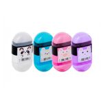 Kit 4 Borrachas com Apontador 2 em 1 Animais Escolar Sortidas