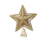 Estrela Ponta De Arvore De Natal Com Brilho Ponteira de Arvore Decoração De Natal