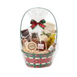 Cesta de Natal Bambu Feliz Natal 43x26cm Decoração de Mesa e Ceia