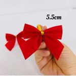 Kit 12 Laços Vermelho 5,5cm Enfeite Natalino Decoração Árvore de Natal