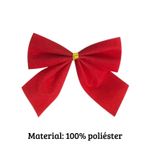 Kit 12 Laços Vermelho 5,5cm Enfeite Natalino Decoração Árvore de Natal