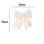 Kit Laços De Natal Com 2 Unidades Enfeite Decoração Natalina Pendura Árvores De Natal Parede 15cm