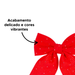 Kit Laços De Natal Com 2 Unidades Enfeite Decoração Natalina Pendura Árvores De Natal Parede 15cm