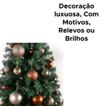 Kit Com 24 Bolas De Natal Decorada Luxo Decoração Enfeites De Natalino Para Árvore