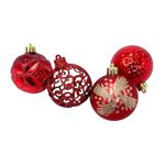 Kit Com 24 Bolas De Natal Decorada Luxo Decoração Enfeites De Natalino Para Árvore