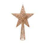 Ponteira Árvore de Natal Estrela 18x27cm Enfeite Natalino