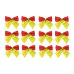 Kit 12 Laços Com Brilho Pequeno Para Decoração Arvore De Natal