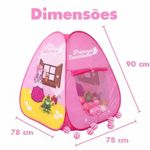 Barraca Com Bolinhas Toca Cabana Infantil Dobravel Princesa Encantada