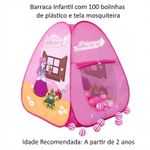 Barraca Com Bolinhas Toca Cabana Infantil Dobravel Princesa Encantada