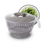 Centrífuga Seca Salada Manual Grande 2,8 Litros Secadora de Verduras Saladas e Folhas Prática